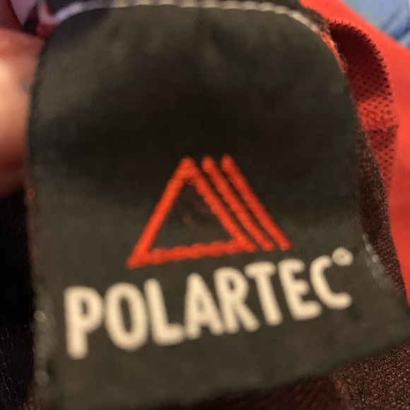 The North Face Men’s  Red Polartec 1/4 Zip Long Sleeve Size XL Logo Performance - Picture 5 of 7